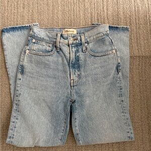Madewell Light Wash The Perfect Vintage Crop Jeans